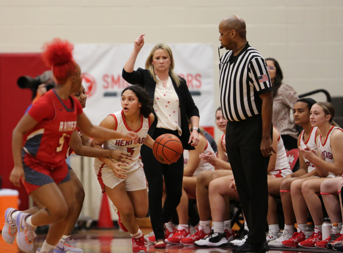 Midlothian Heritage Denton Ryan Texas girls basketball UIL 5A bi-district playoffs 021423 Brian McLean 20